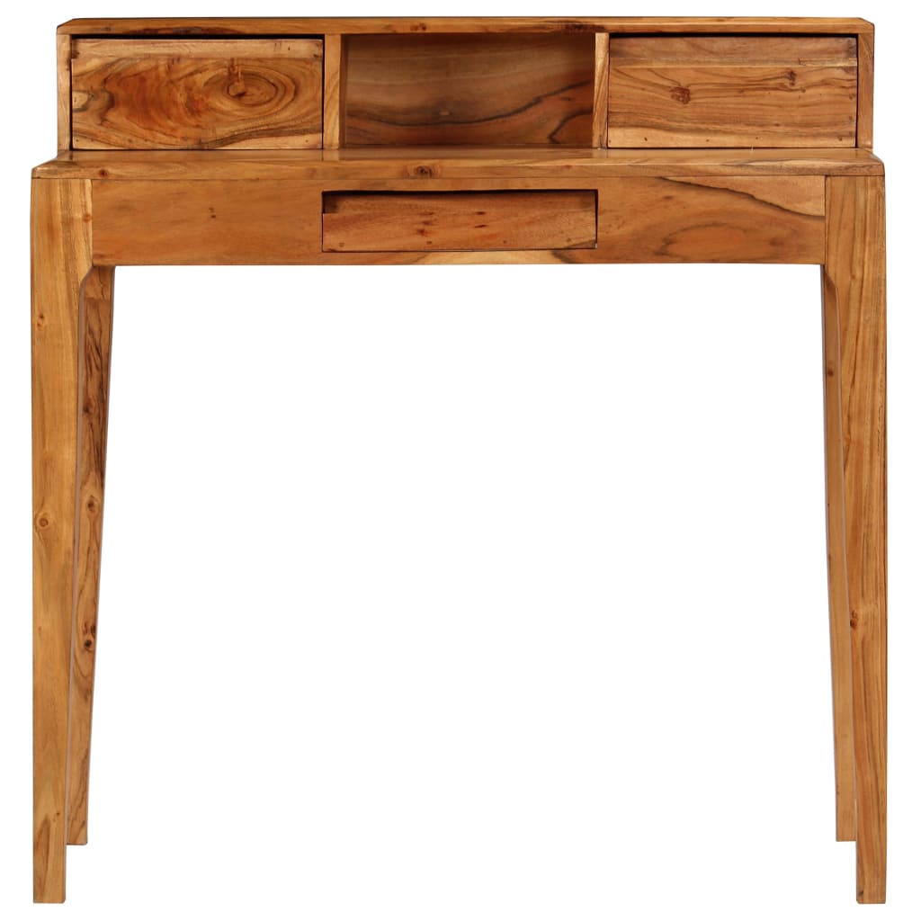 vidaXL Schreibtisch mit Schubladen Massivholz 88 x 50 x 90 cm