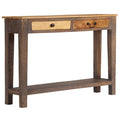 vidaXL Konsolentisch Massivholz Vintage 118 x 30 x 80 cm
