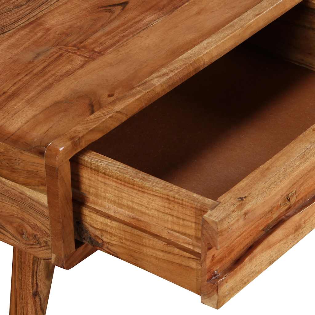 vidaXL Couchtisch mit Schublade Massivholz Geschnitzt 100x50x40 cm