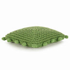 vidaXL Wurfkissen Geflecht mit Kissen Grün 50 x 50 cm Baumwolle