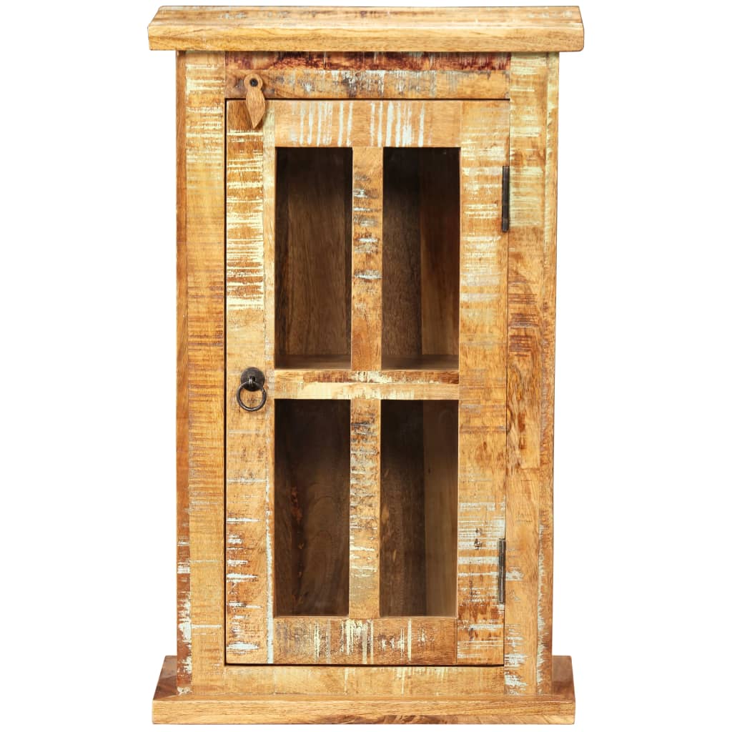 vidaXL Wandschrank Altholz Massiv 44x21x72 cm