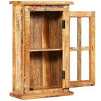 vidaXL Wandschrank Altholz Massiv 44x21x72 cm