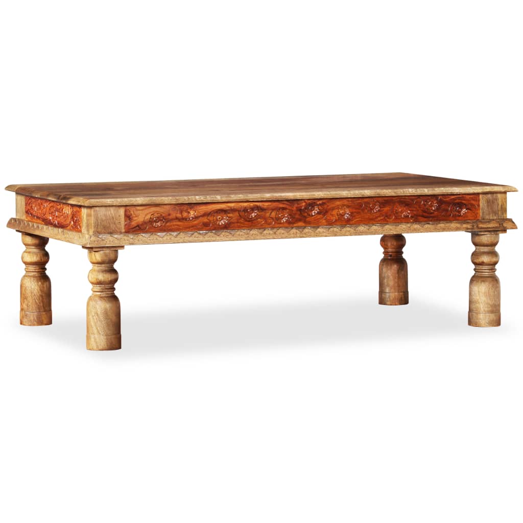 vidaXL Couchtisch Massivholz Mango Akazie 110x60x38 cm
