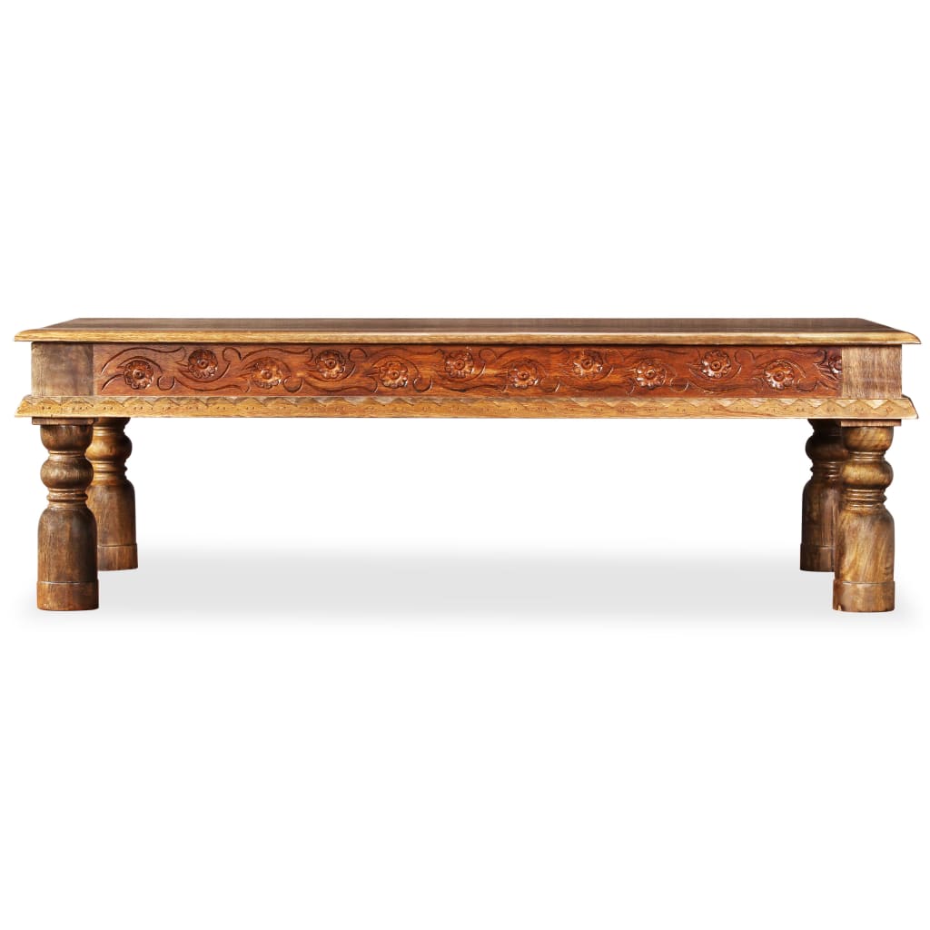 vidaXL Couchtisch Massivholz Mango Akazie 110x60x38 cm