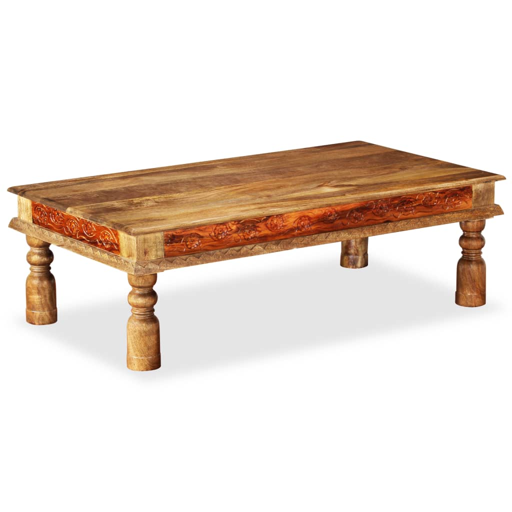 vidaXL Couchtisch Massivholz Mango Akazie 110x60x38 cm