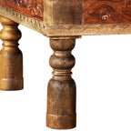 vidaXL Couchtisch Massivholz Mango Akazie 110x60x38 cm