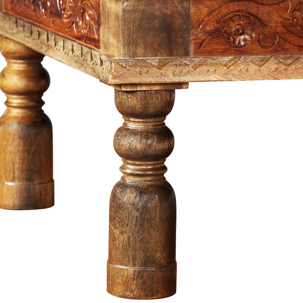 vidaXL Couchtisch Massivholz Mango Akazie 110x60x38 cm