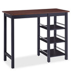 vidaXL Bar Set 3 Stück MDF Schwarz