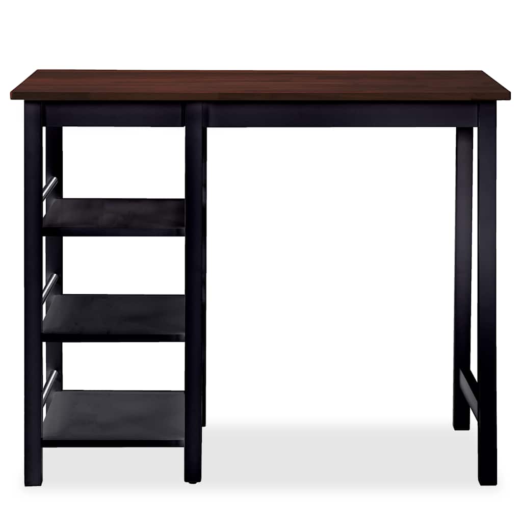 vidaXL Bar Set 3 Stück MDF Schwarz