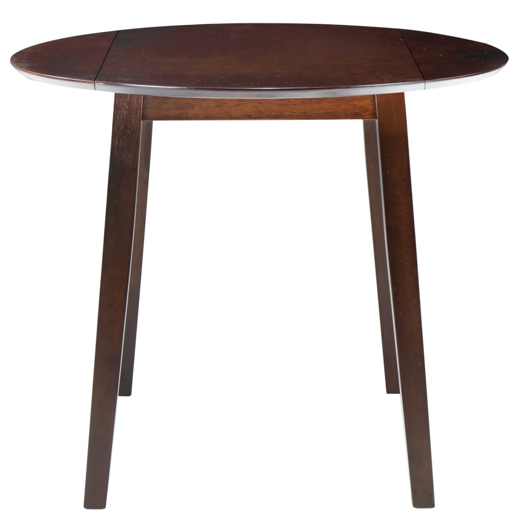 vidaXL Esstisch Klappbar Rund MDF Braun