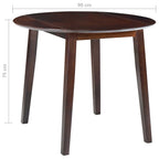 vidaXL Esstisch Klappbar Rund MDF Braun