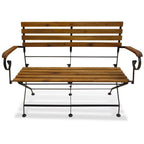 vidaXL Gartenbank Klappbar 112 cm Massivholz Akazie