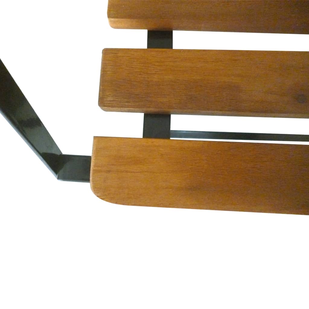 vidaXL Gartenbank Klappbar 112 cm Massivholz Akazie