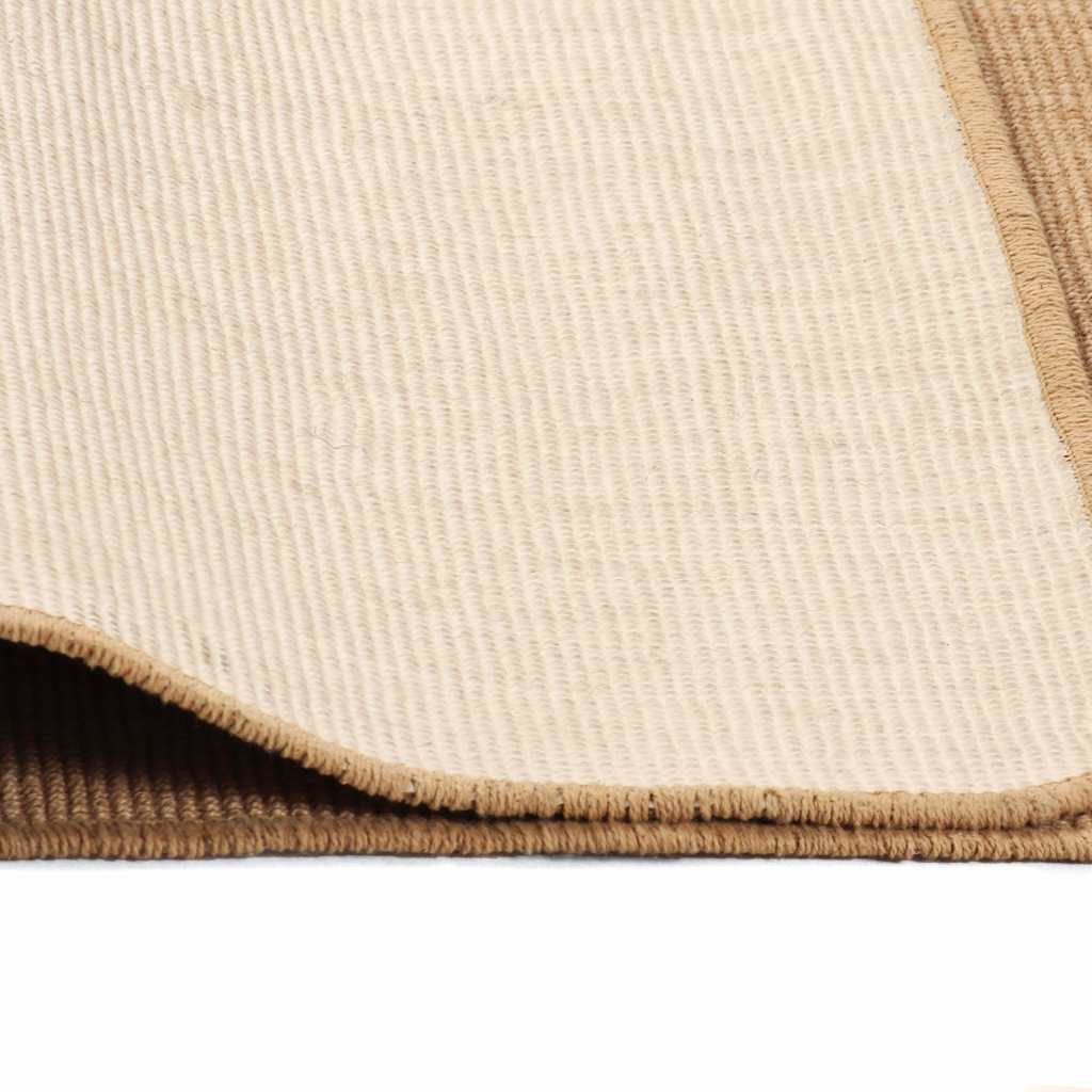 vidaXL Teppich Jute mit Latexrücken 70x130 cm Natur