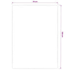 vidaXL Teppich Jute mit Latexrücken 70x130 cm Natur