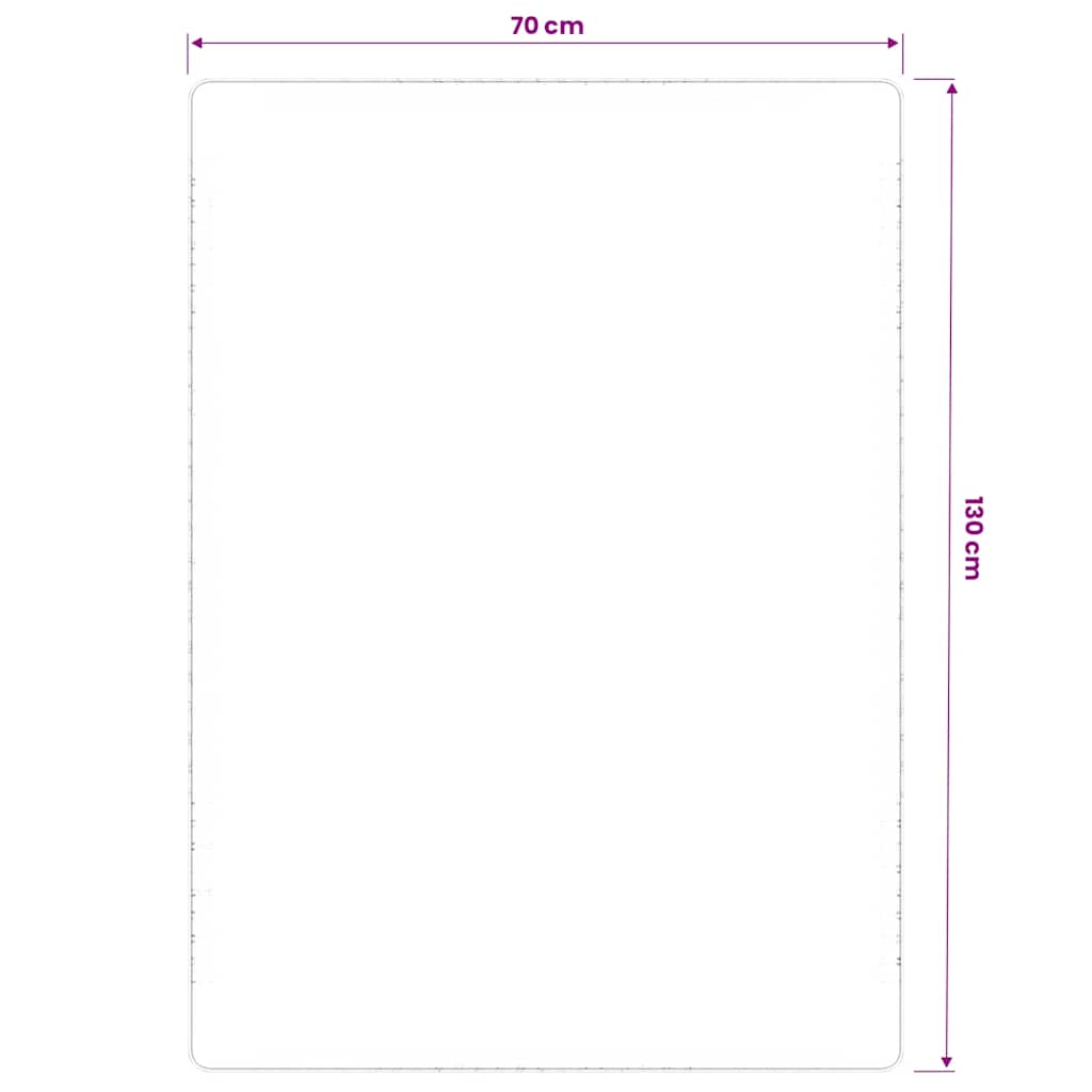 vidaXL Teppich Jute mit Latexrücken 70x130 cm Natur