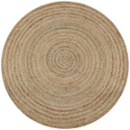 vidaXL Teppich Jute Geflochten 90 cm Rund