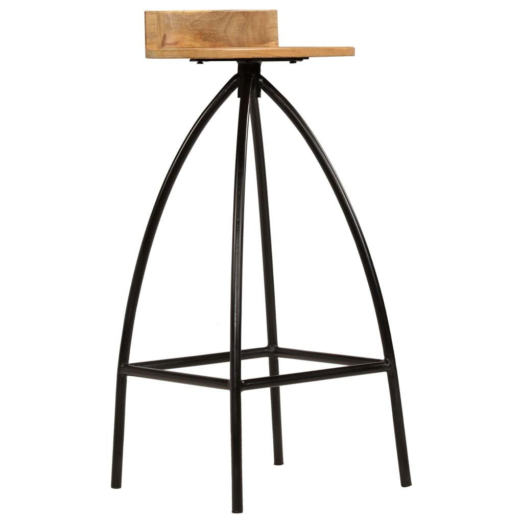 vidaXL Barhocker 2 Stk. Massivholz Mango