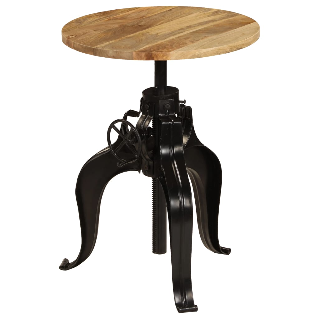 vidaXL Bartisch Massivholz Mango 60×(76-110) cm