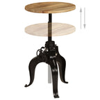 vidaXL Bartisch Massivholz Mango 60×(76-110) cm