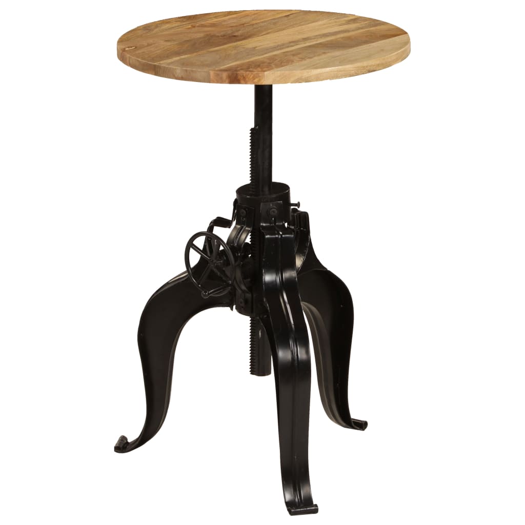 vidaXL Bartisch Massivholz Mango 60×(76-110) cm