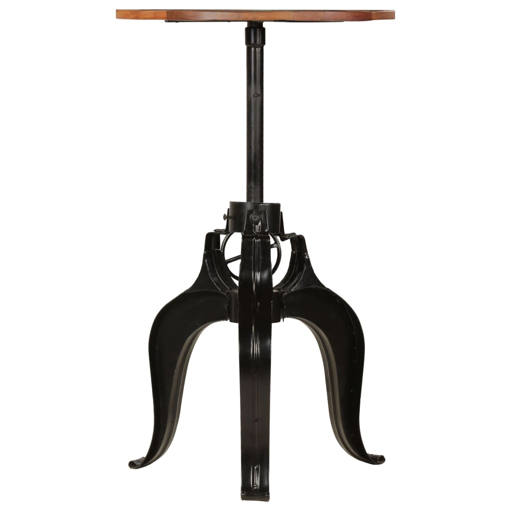 vidaXL Bartisch Altholz Massiv 60x(76-110) cm