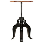 vidaXL Bartisch Altholz Massiv 60x(76-110) cm