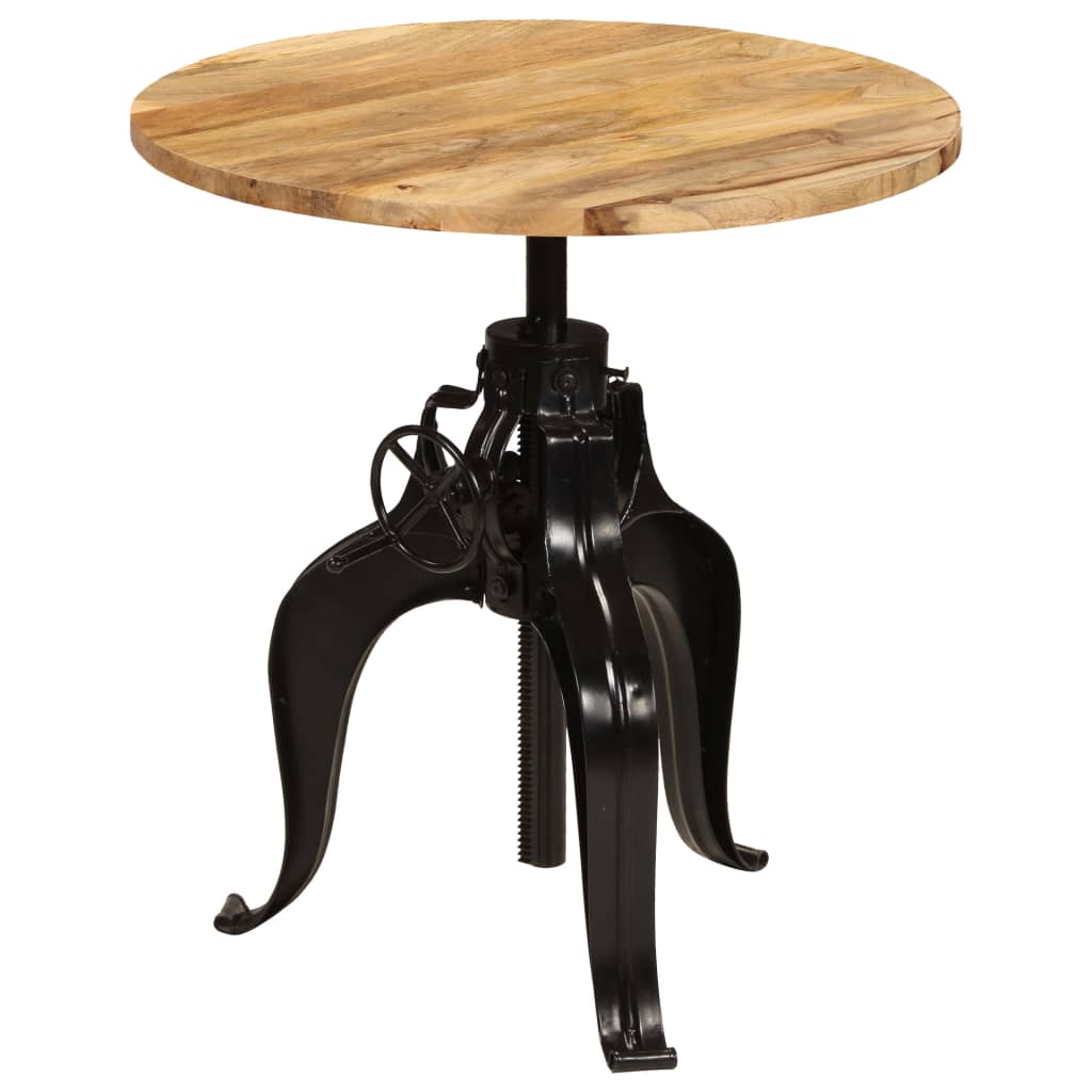 vidaXL Bartisch Massivholz Mango 75x(76-110) cm