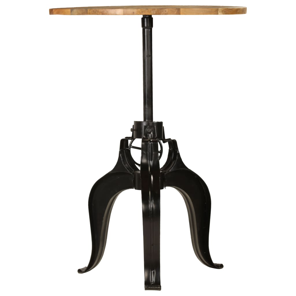 vidaXL Bartisch Massivholz Mango 75x(76-110) cm