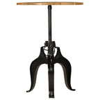 vidaXL Bartisch Massivholz Mango 75x(76-110) cm