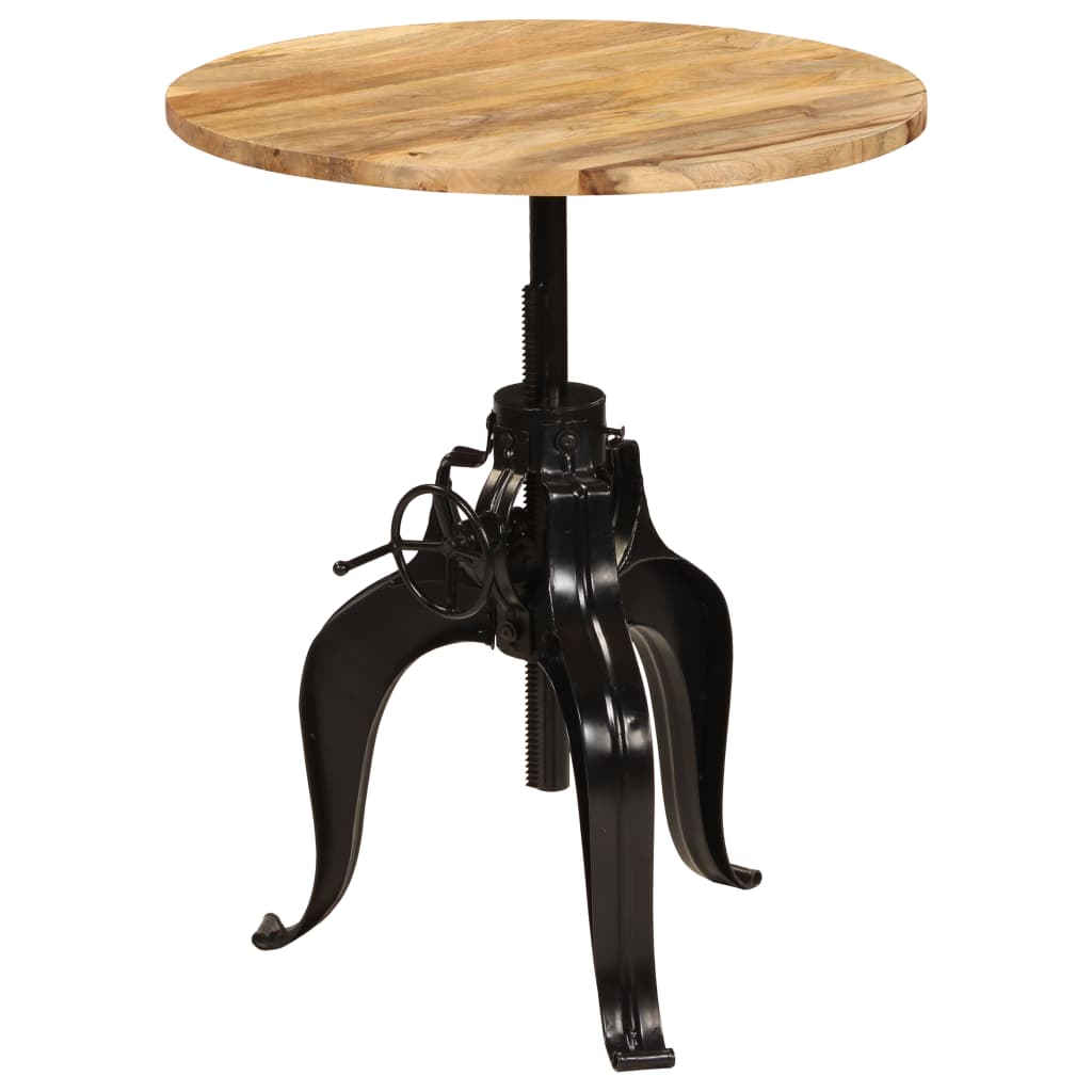 vidaXL Bartisch Massivholz Mango 75x(76-110) cm