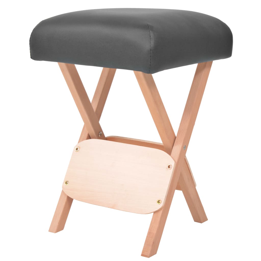 vidaXL Massage-Klapphocker 12 cm dicker Sitz Weiß