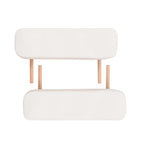 vidaXL Massageliege 2-Zonen mit Hocker Klappbar 10 cm Sitz Weiß