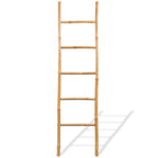 vidaXL Handtuchleiter mit 5 Sprossen Bambus 150 cm