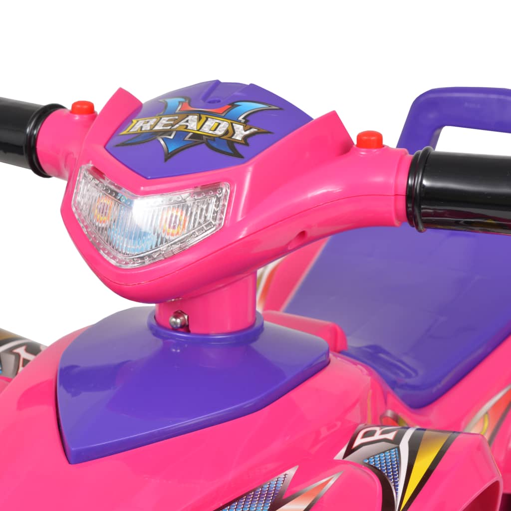 vidaXL Aufsitz-Quad für Kinder mit Sound und Licht Rosa und Lila