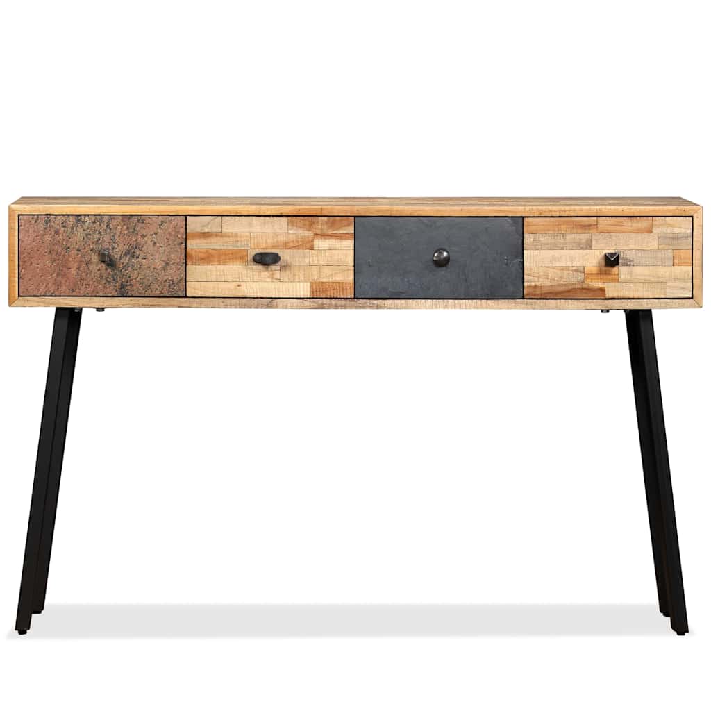 vidaXL Konsolentisch Recyceltes Teak Massiv 120 x 30 x 76 cm