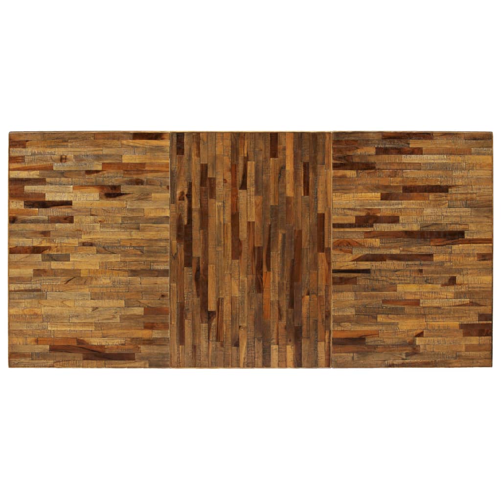 vidaXL Esstisch Recyceltes Teakholz und Stahl 180x90x76 cm
