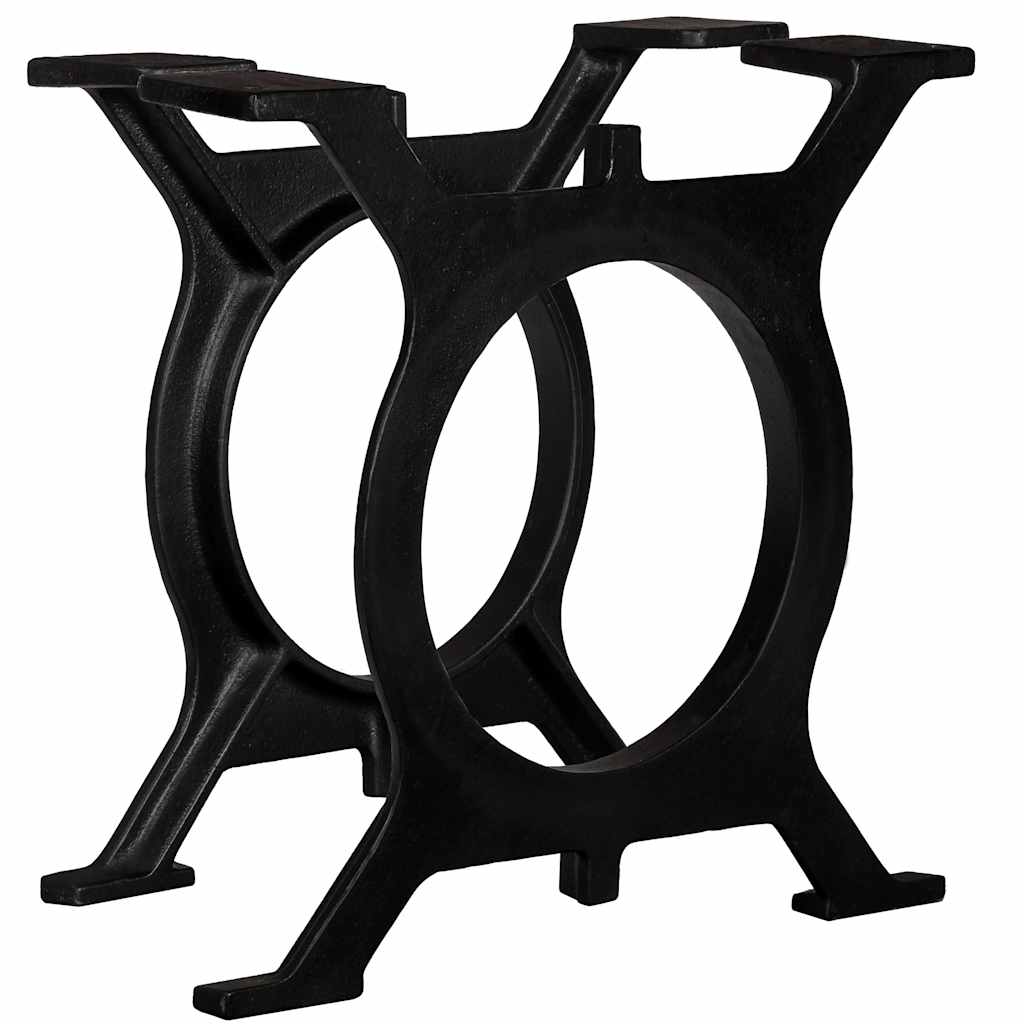 vidaXL Couchtisch-Beine 2 Stk. O-Gestell Gusseisen