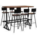 vidaXL Bar-Set 7-tlg. Altholz Massiv
