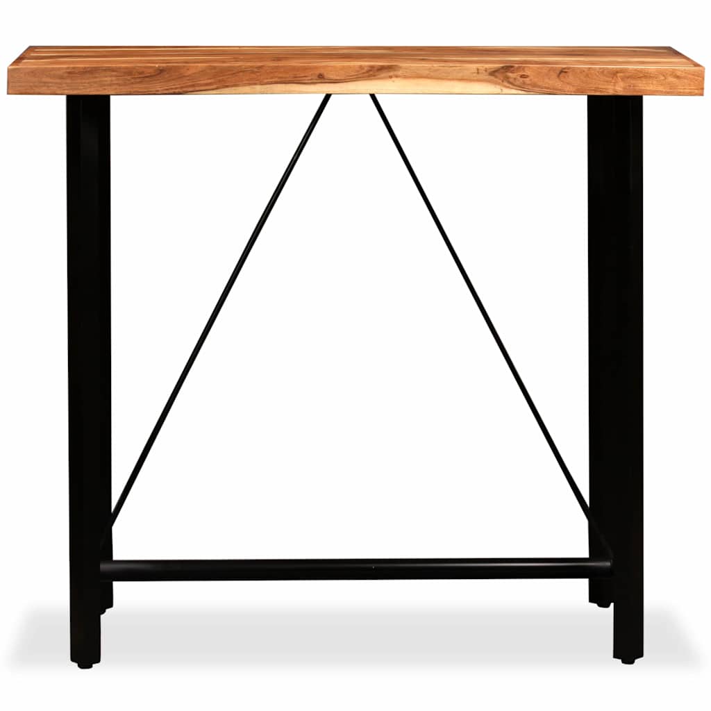 vidaXL Bartisch Massivholz Akazie 120x60x107 cm