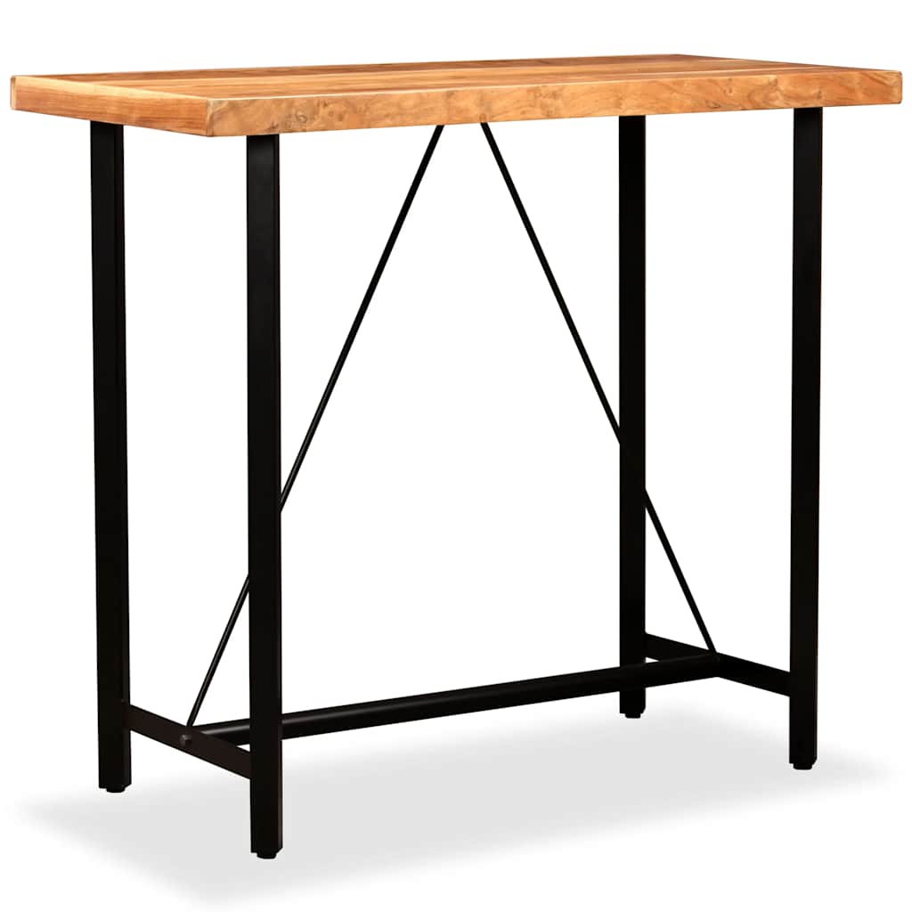 vidaXL Bartisch Massivholz Akazie 120x60x107 cm