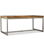 vidaXL Esstisch Massivholz Akazie und Stahl 180 cm