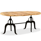 vidaXL Esstisch Massivholz Mango und Stahl 180 cm