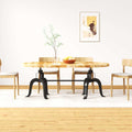 vidaXL Esstisch Massivholz Mango und Stahl 180 cm