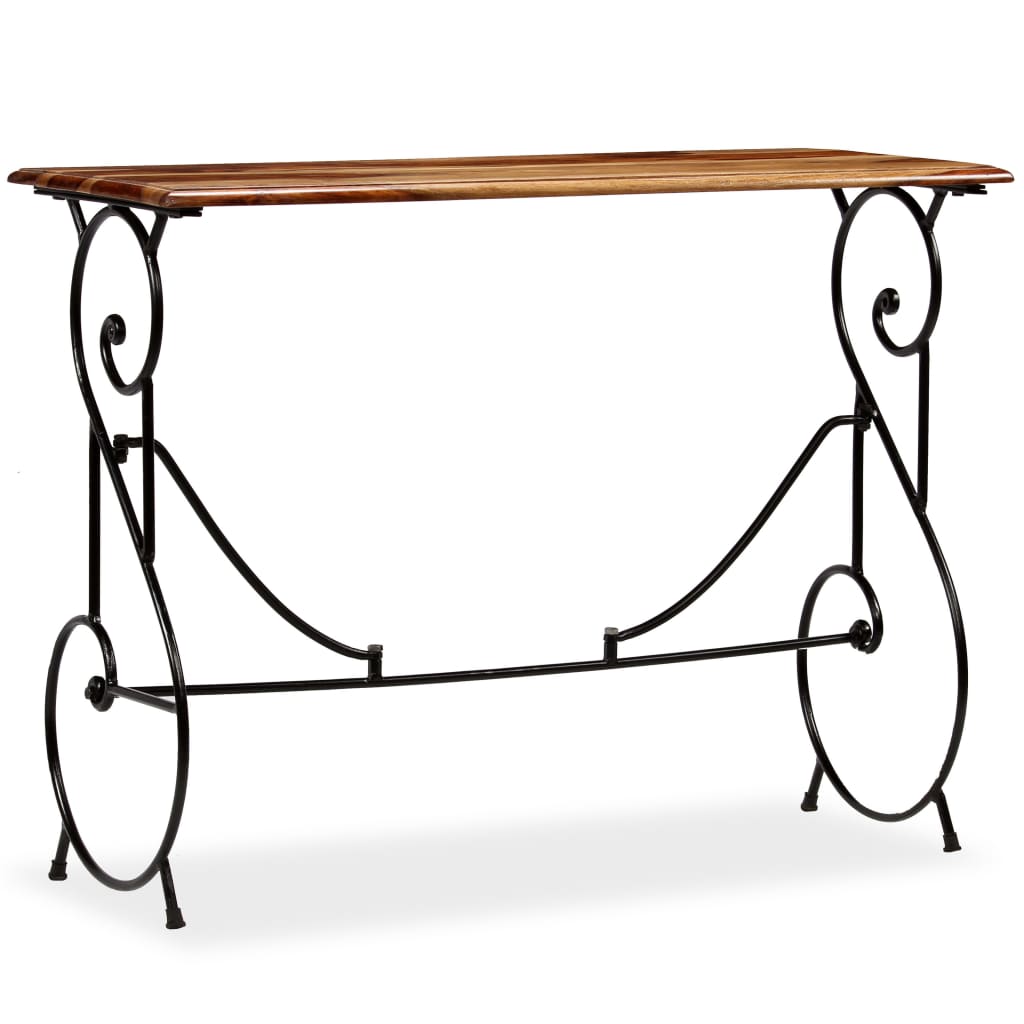 vidaXL Konsolentisch Massivholz Akazie 100 x 40 x 75 cm