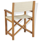 vidaXL Regiestühle Klappbar Massivholz Teak