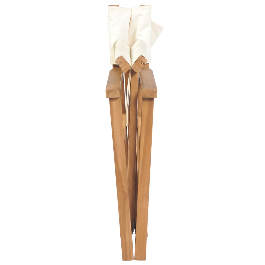 vidaXL Regiestühle Klappbar Massivholz Teak