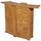 vidaXL 3-tlg. Bistro-Set mit Klappstühlen Massivholz Teak