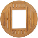 vidaXL Bierkastentisch Teak 70 cm
