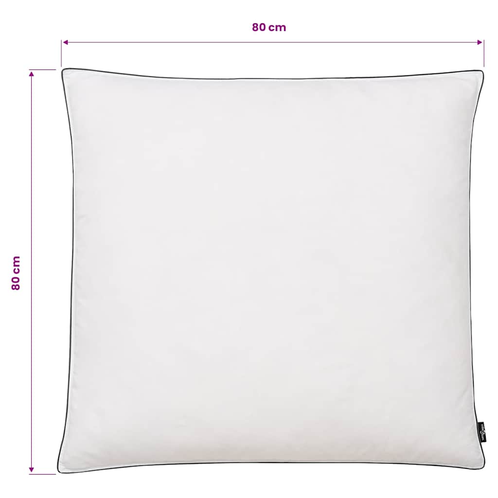 vidaXL Kissen 2 Stk. Daunen-/Federnfüllung Schwer 80x80 cm Weiß